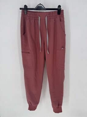 Figs medical scrubs Jogger Cargo Pants in Mauve PO#5620